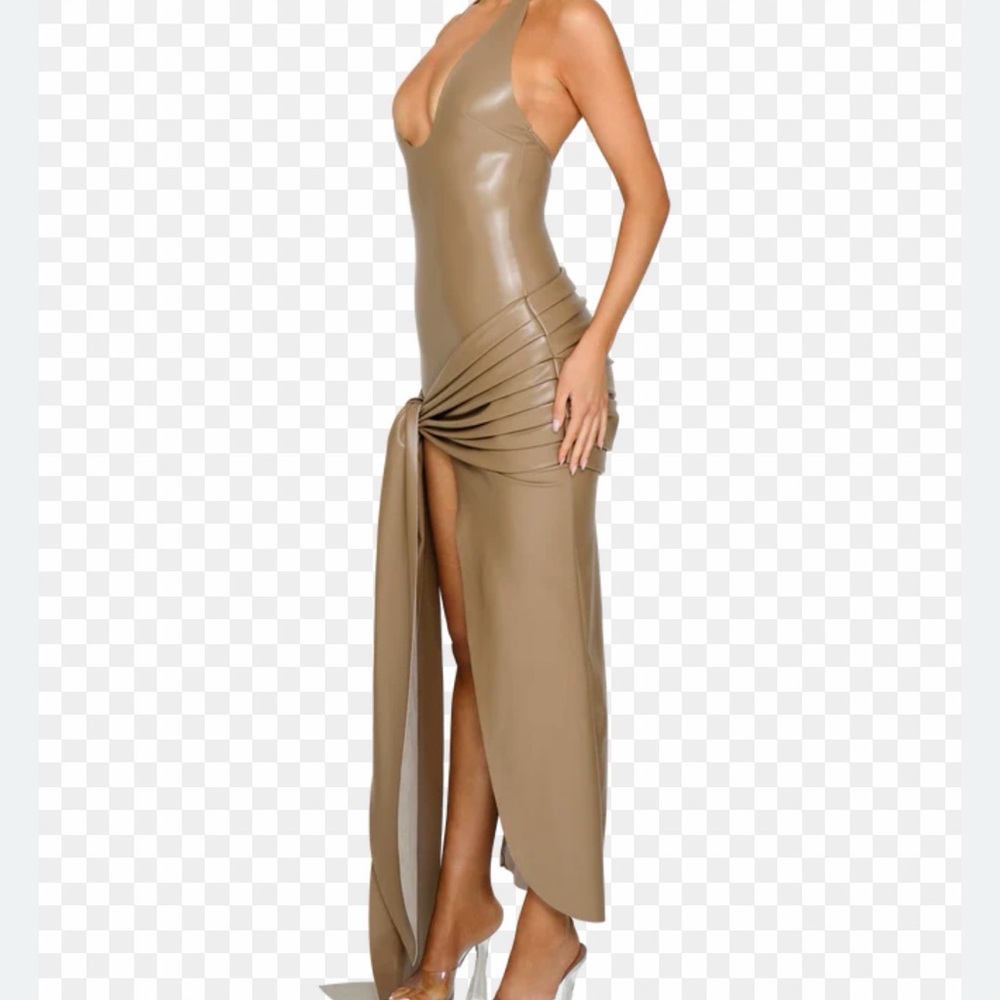 Coucoo leather Jaya dress